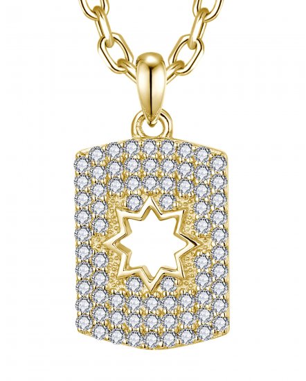 DOG TAG DIAMOND PENDANT (TP3988)