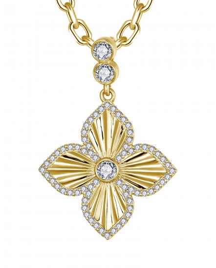 FOUR LEAF DIAMOND PENDANT (TP3993)