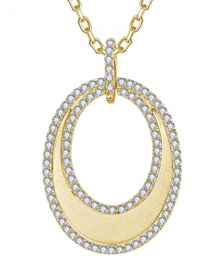 OVAL STYLE DIAMOND PENDANT (TP3994)