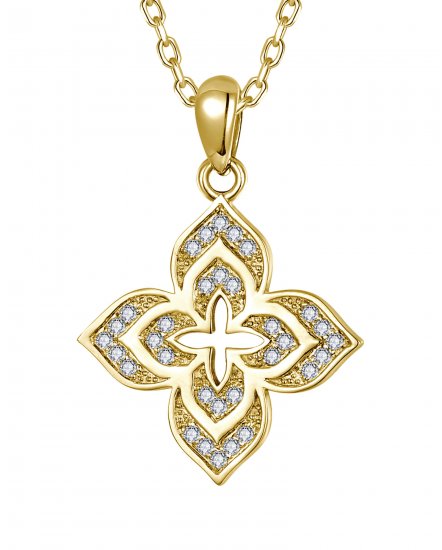 FOUR LEAF STYLE DIAMOND PENDANT (TP3998)