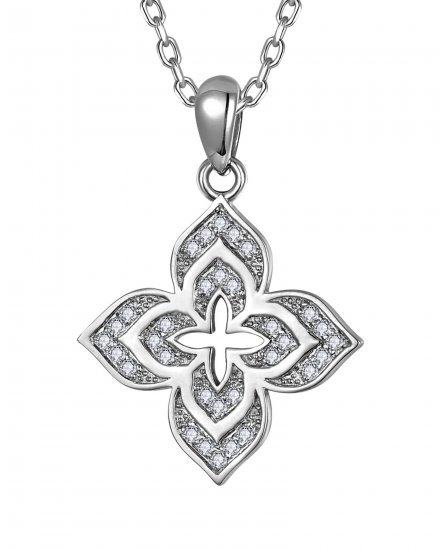 FOUR LEAF STYLE DIAMOND PENDANT (TP3998)