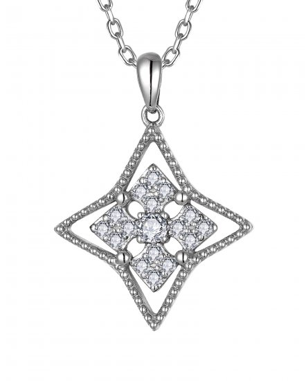 FOUR LEAF STYLE DIAMOND PENDANT (TP4006)