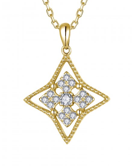 FOUR LEAF STYLE DIAMOND PENDANT (TP4006)
