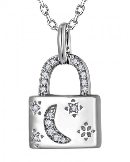 LOCK STYLE DIAMOND PENDANT (TP4008)