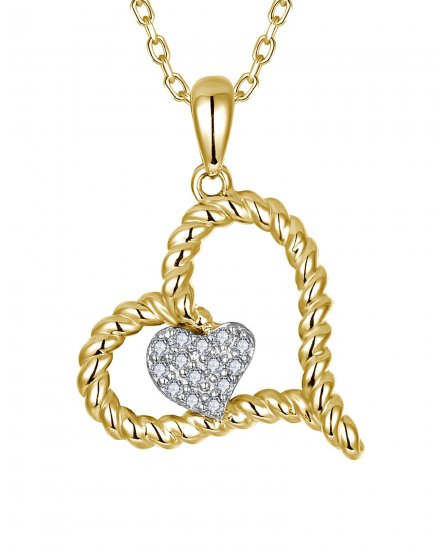 HEART SHAPE DIAMOND PENDANT (TP4010)