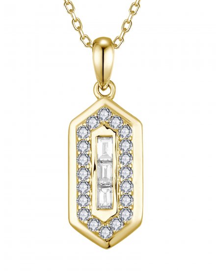 HEXAGON STYLE DIAMOND PENDANT (TP4012)