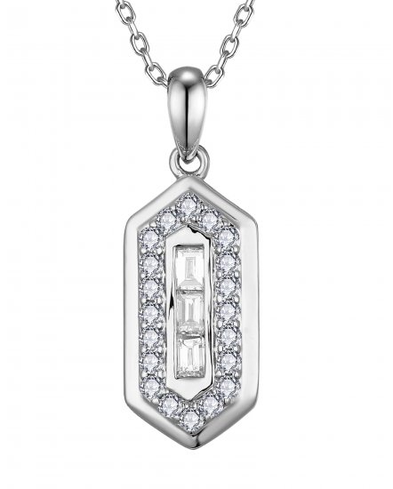 HEXAGON STYLE DIAMOND PENDANT (TP4012)
