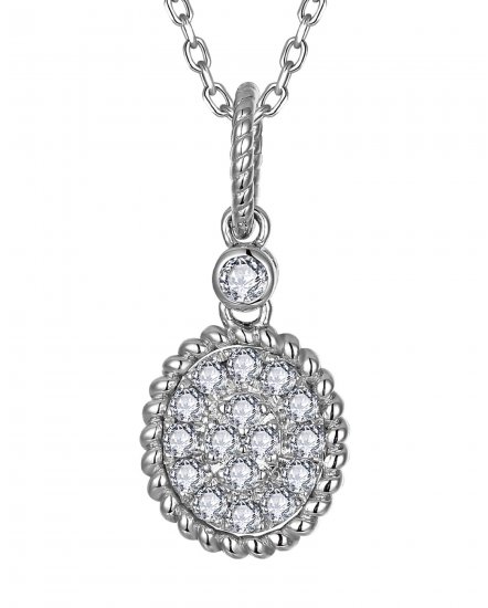OVAL STYLE DIAMOND PENDANT (TP4014)
