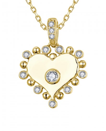 HEART SHAPE DIAMOND PENDANT (TP4021)