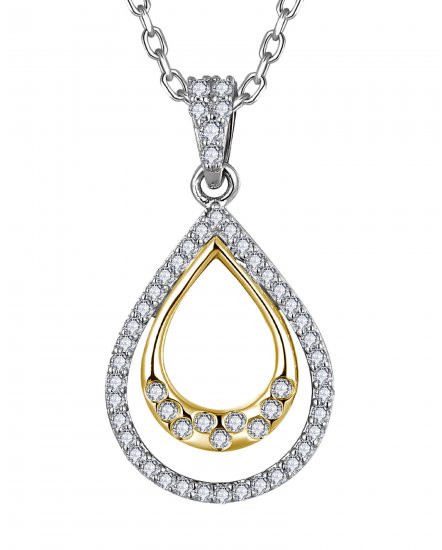 PEAR STYLE DIAMOND PENDANT (TP4026)