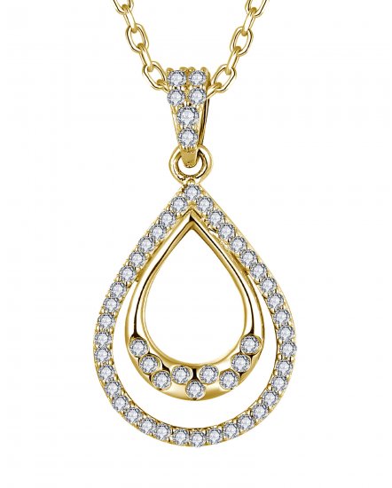 PEAR STYLE DIAMOND PENDANT (TP4026)