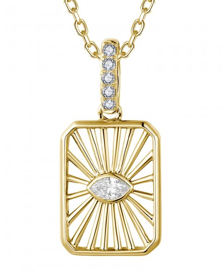 DOG TAG DIAMOND PENDANT (TP4029)