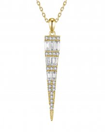 TRIANGLE SHAPE BAGUETTE DIAMOND PENDANT (TP4031)