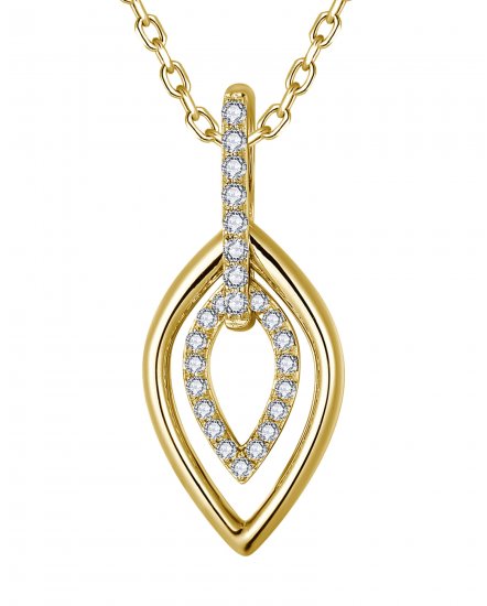 LEAF STYLE DIAMOND PENDANT (TP4036)