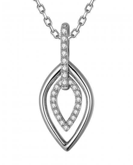 LEAF STYLE DIAMOND PENDANT (TP4036)