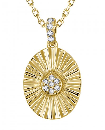 OVAL STYLE DIAMOND PENDANT (TP4042)