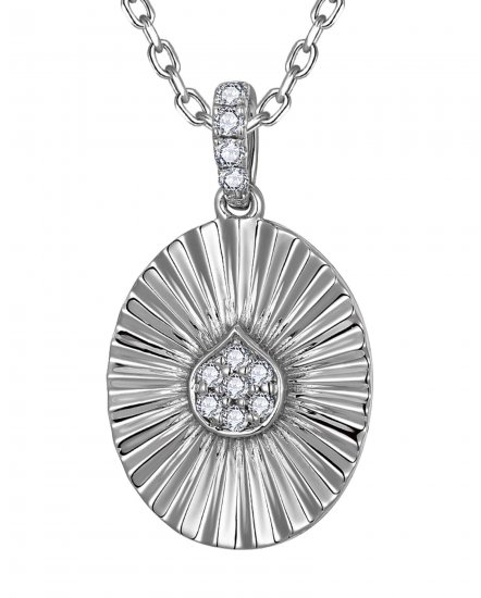 OVAL STYLE DIAMOND PENDANT (TP4042)