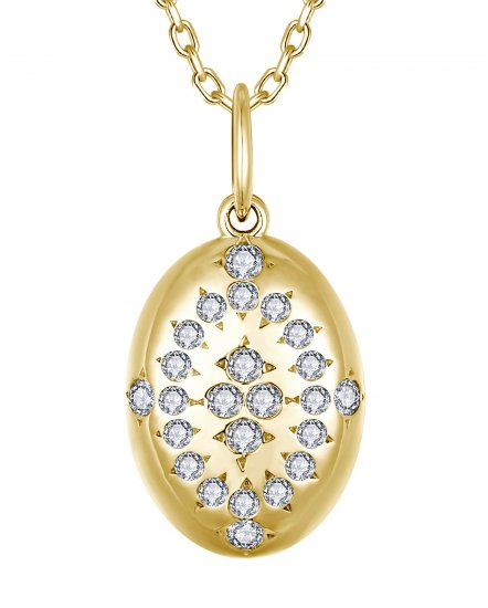 OVAL STYLE DIAMOND PENDANT (TP4043)
