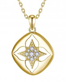 FOUR LEAF STYLE DIAMOND PENDANT (TP4044)