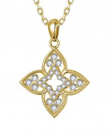 FOUR LEAF STYLE DIAMOND PENDANT (TP4047)
