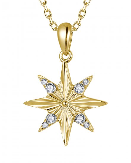 NORTH STAR STYLE DIAMOND PENDANT (TP4057)