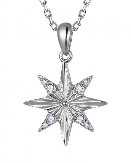 NORTH STAR STYLE DIAMOND PENDANT (TP4057)