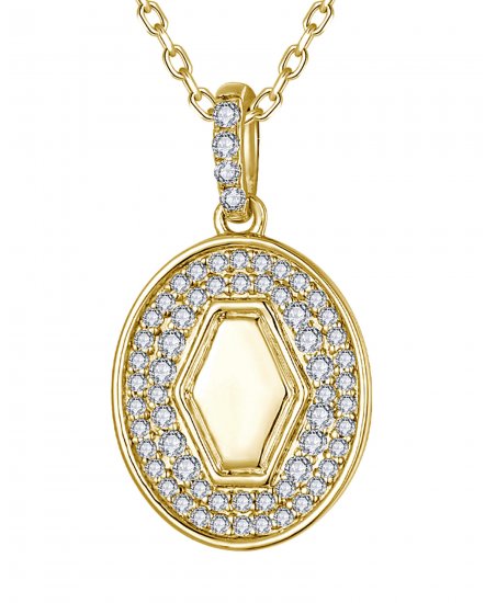 OVAL STYLE DIAMOND PENDANT (TP4064)