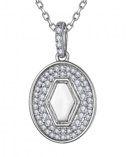 OVAL STYLE DIAMOND PENDANT (TP4064)