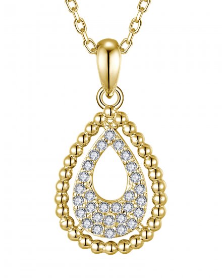 PEAR STYLE DIAMOND PENDANT (TP4066)