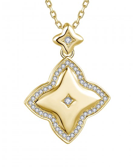 FOUR LEAF STYLE DIAMOND PENDANT (TP4072)