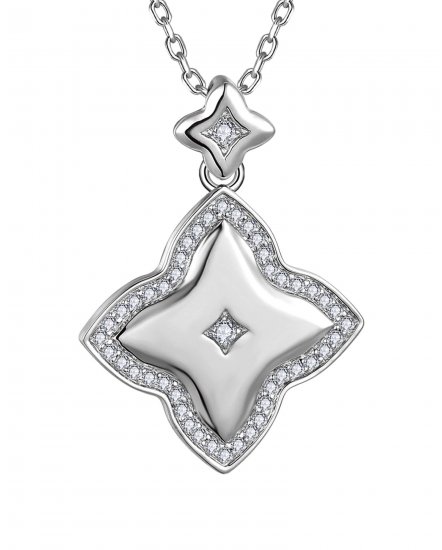 FOUR LEAF STYLE DIAMOND PENDANT (TP4072)