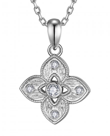 FOUR LEAF STYLE DIAMOND PENDANT (TP4073)