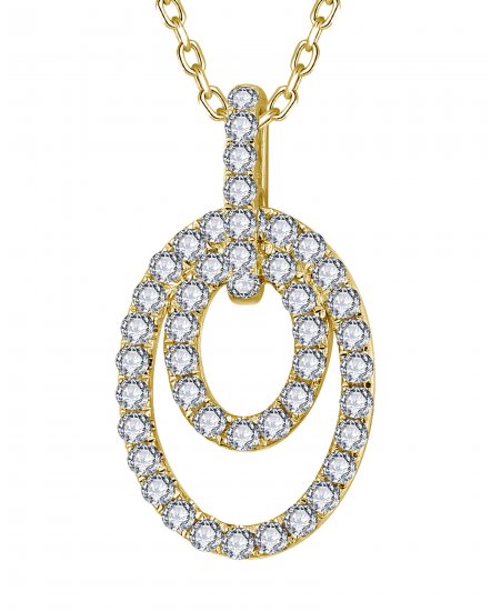 OVAL STYLE DIAMOND PENDANT (TP4078)