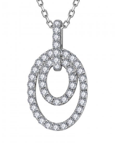 OVAL STYLE DIAMOND PENDANT (TP4078)