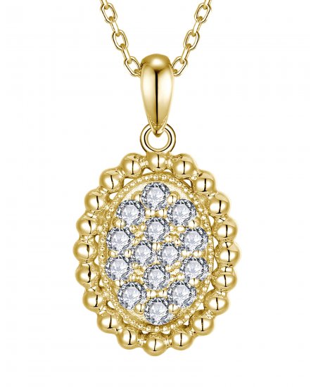 OVAL STYLE DIAMOND PENDANT (TP4081)
