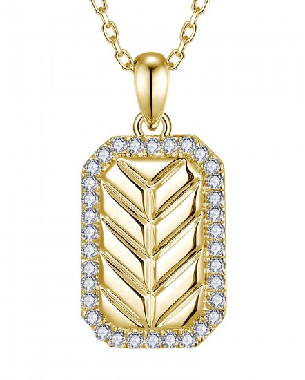 DOG TAG DIAMOND PENDANT (TP4083)