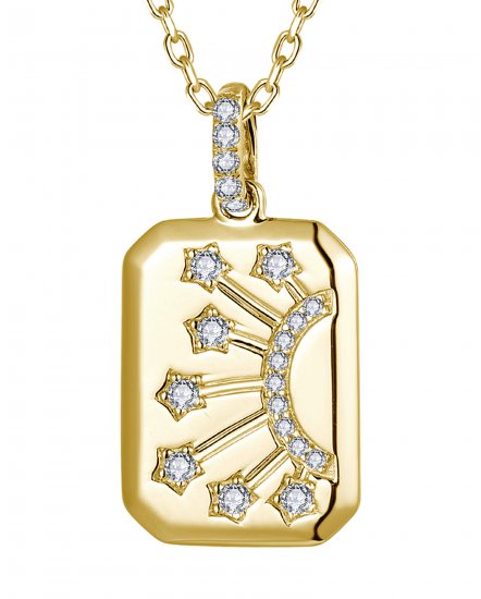 DOG TAG DIAMOND PENDANT (TP4084)