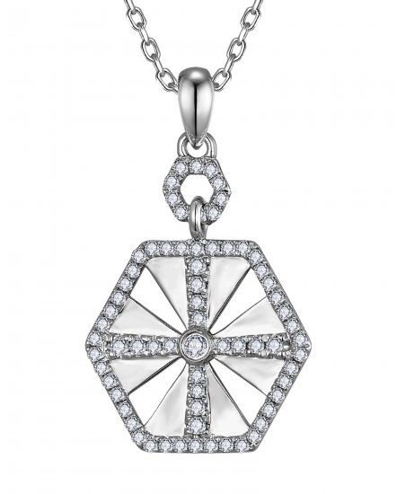 HEXAGON STYLE DIAMOND PENDANT (TP4088)