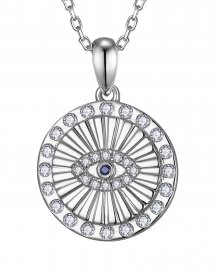 EVIL EYE SAPPHIRE DIAMOND PENDANT (TP4129)