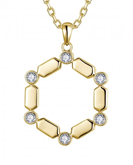 HEXAGON STYLE DIAMOND PENDANT (TP4145)