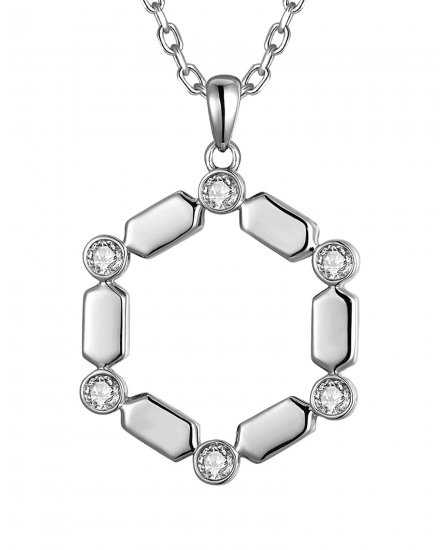 HEXAGON STYLE DIAMOND PENDANT (TP4145)