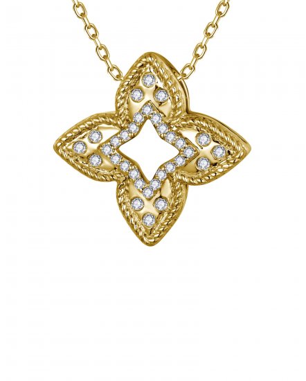 FOUR LEAF STYLE DIAMOND PENDANT (TP4149)