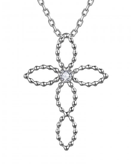 CROSS SOLITAIRE DIAMOND PENDANT (TP4185)