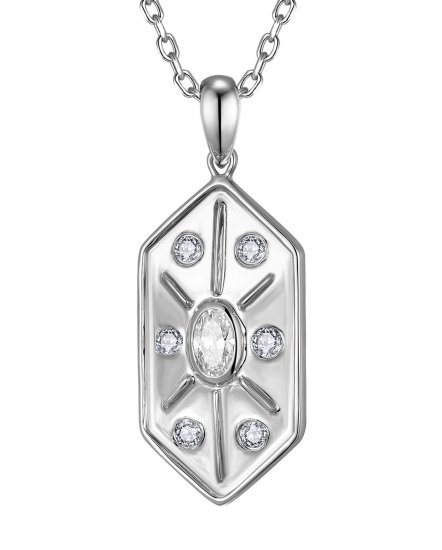 HEXAGON STYLE DIAMOND PENDANT (TP4244)