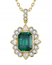 EMERALD CUT DIAMOND PENDANT (TP4261)