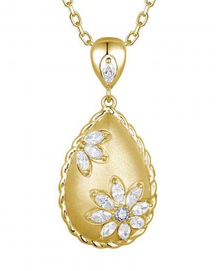 PEAR STYLE DIAMOND PENDANT (TP4294)