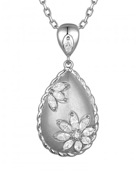 PEAR STYLE DIAMOND PENDANT (TP4294)