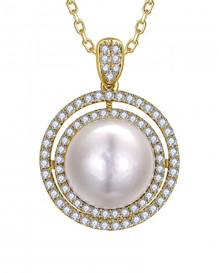 PEARL DIAMOND PENDANT (TP4316)