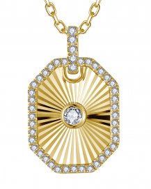 OCTAGON STYLE DIAMOND PENDANT (TP4539)