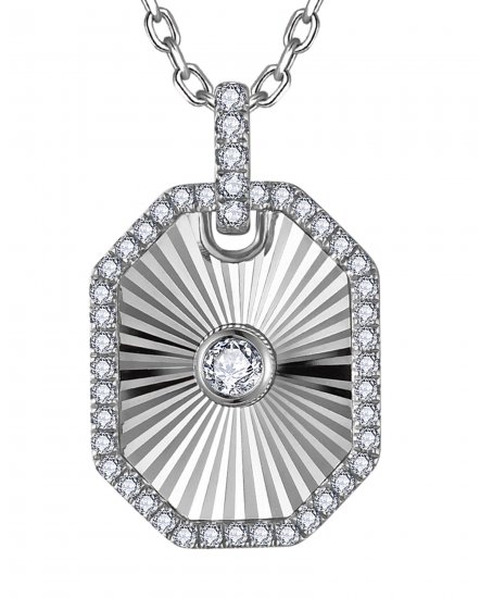 OCTAGON STYLE DIAMOND PENDANT (TP4539)